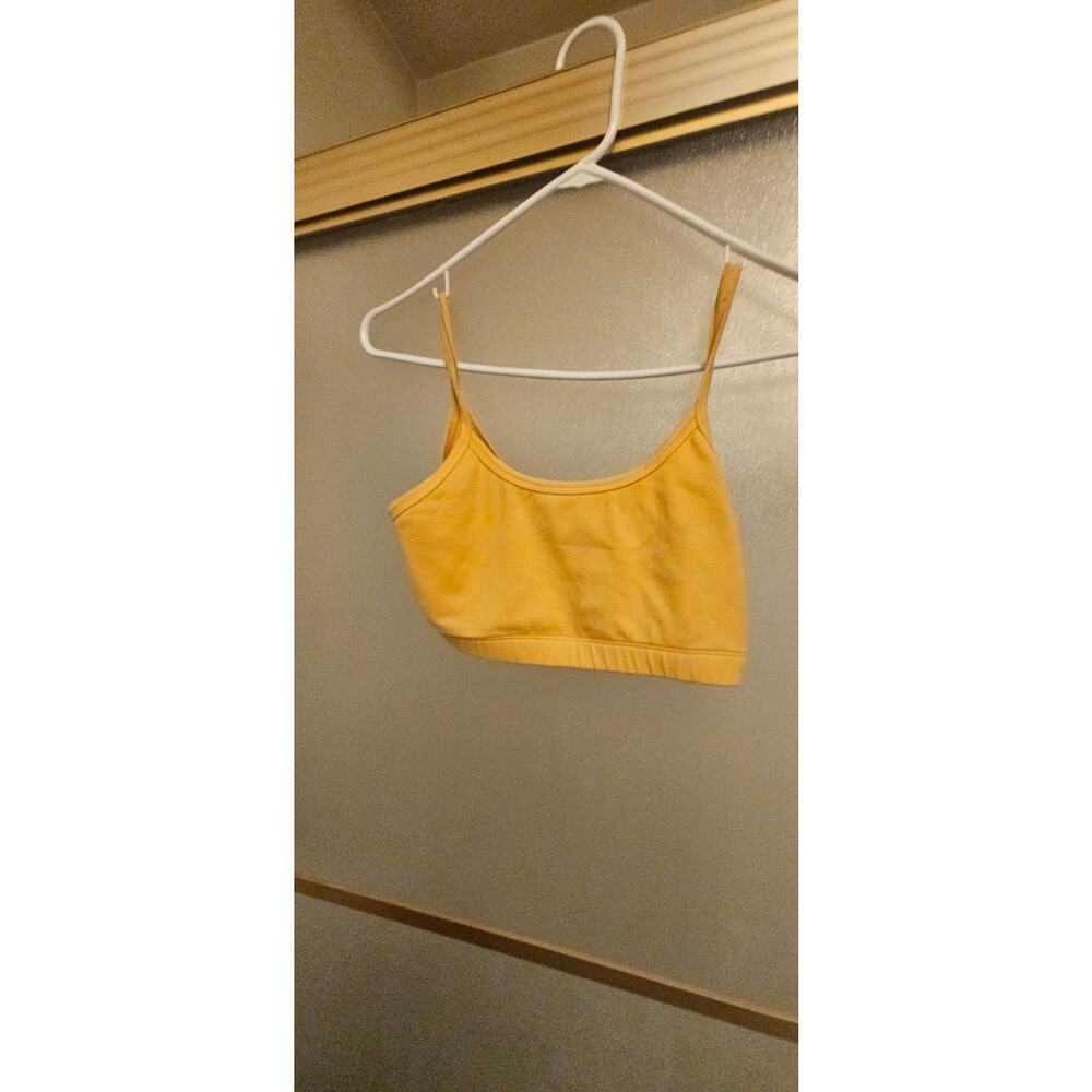 hardtails small made in USA orange yoga top